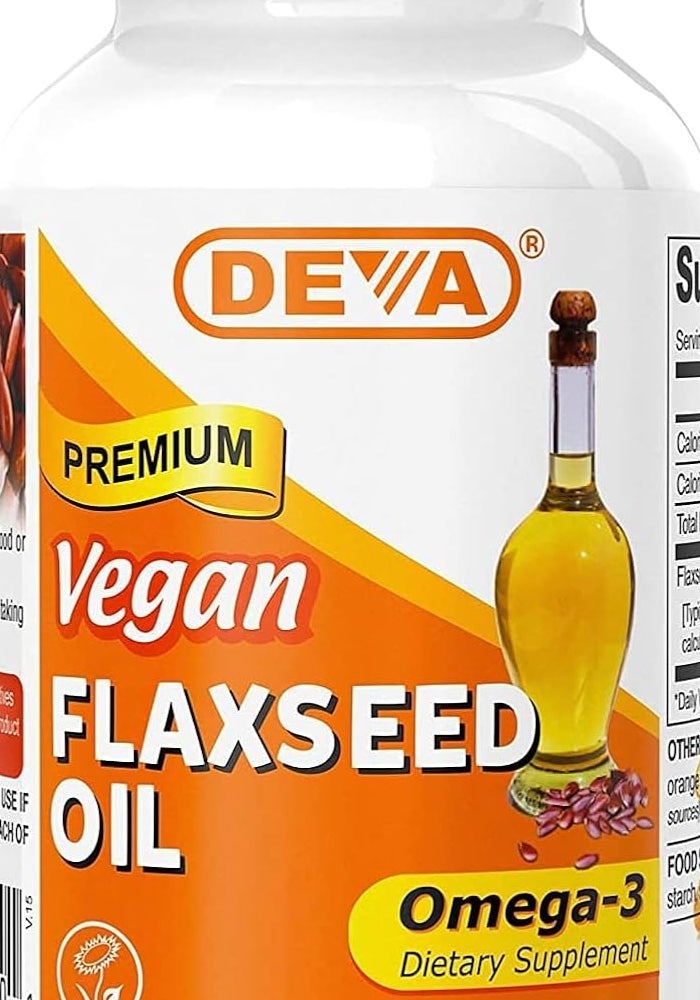 DEVA Premium Vegan Flaxseed Oil 500mg - 90 Vegan Capsules, 3 Pack - Image 2